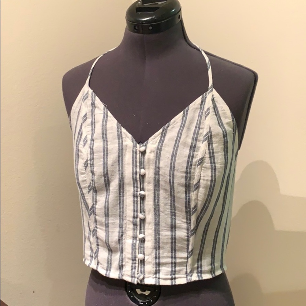 American Eagle Cropped Halter Top